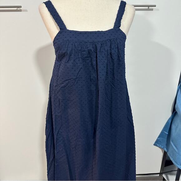 LDT Size 2 Navy Blue Blair Square Neck Sleeveless Tiered Maxi Dress Heritage - Picture 6 of 11